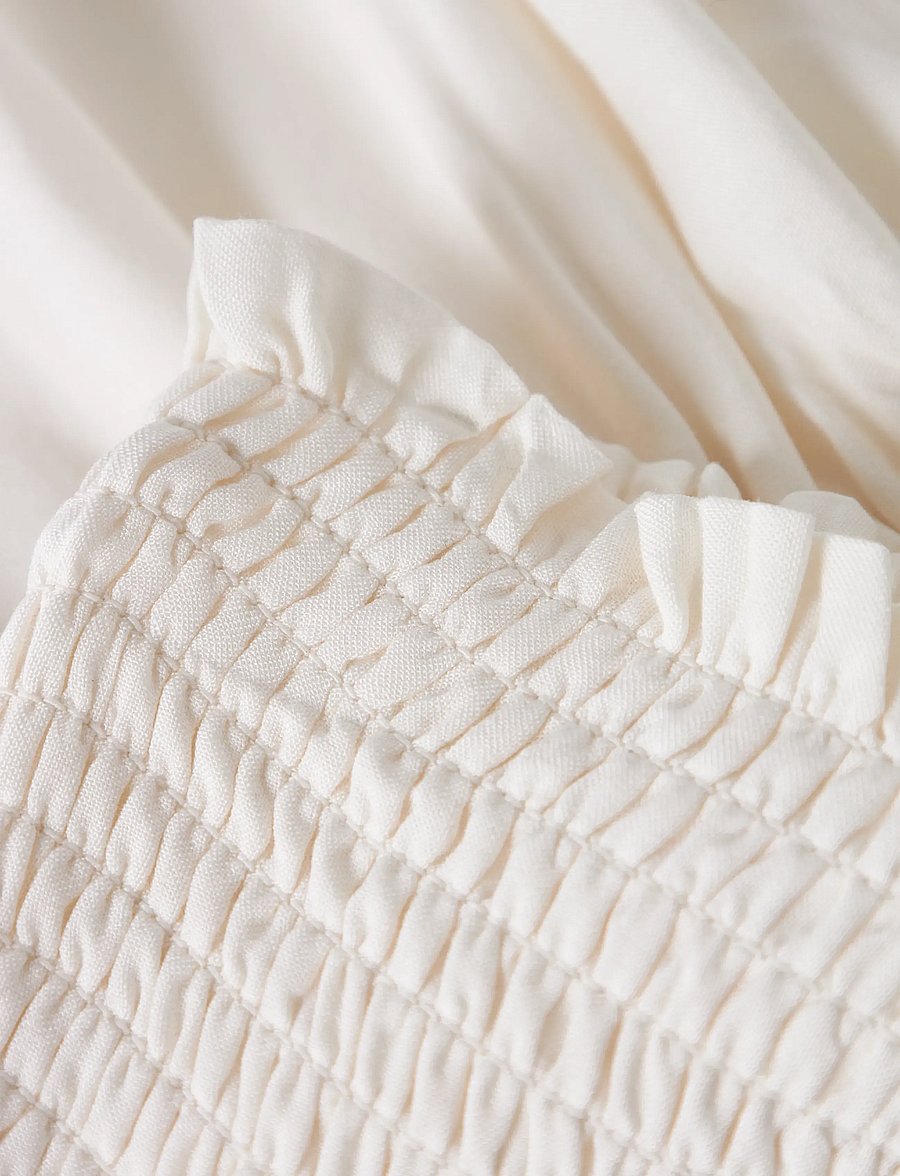 LMTD - NLFSANDYY SOLID SHORT SKIRT - korte nederdele - white alyssum - 2