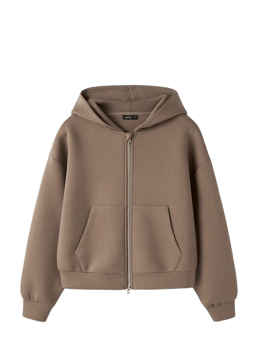 LMTD - NLFHALFA LS SHORT SCUBA CARDIGAN - fleecejacken - pine bark - 0