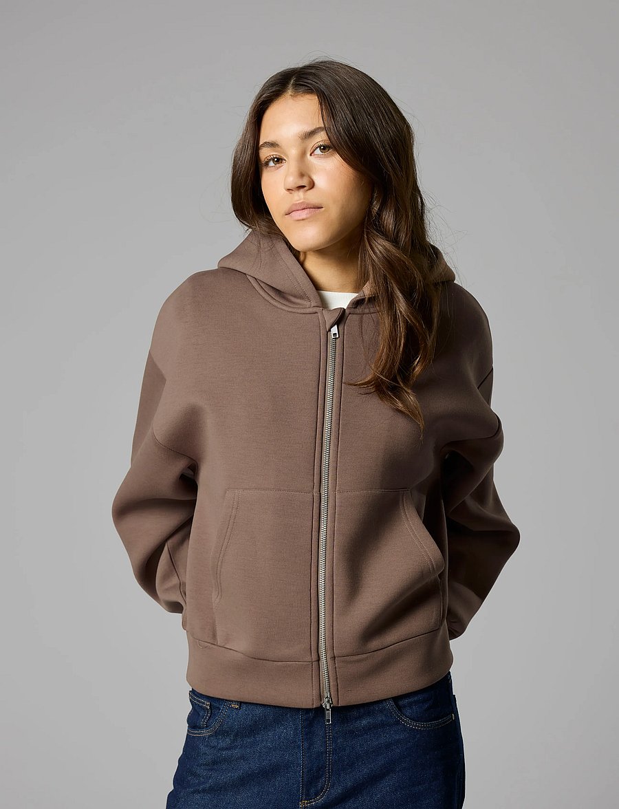 LMTD - NLFHALFA LS SHORT SCUBA CARDIGAN - fleecejacken - pine bark - 2