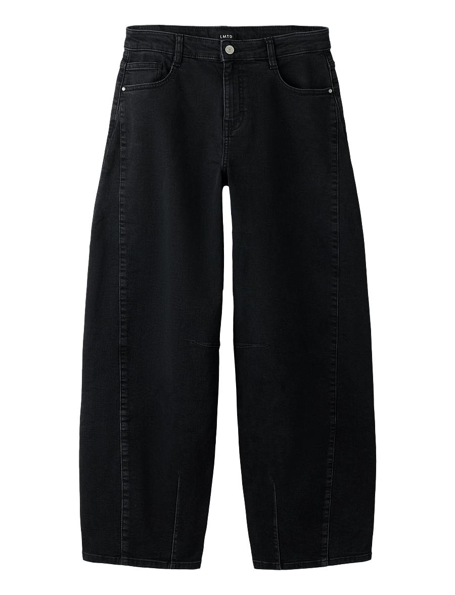 LMTD - NLFBLI DNM R BALLOON L PANT - black - 0