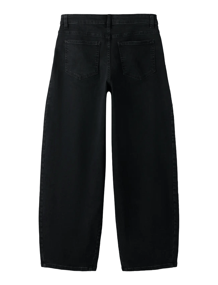 LMTD - NLFBLI DNM R BALLOON L PANT - black - 1