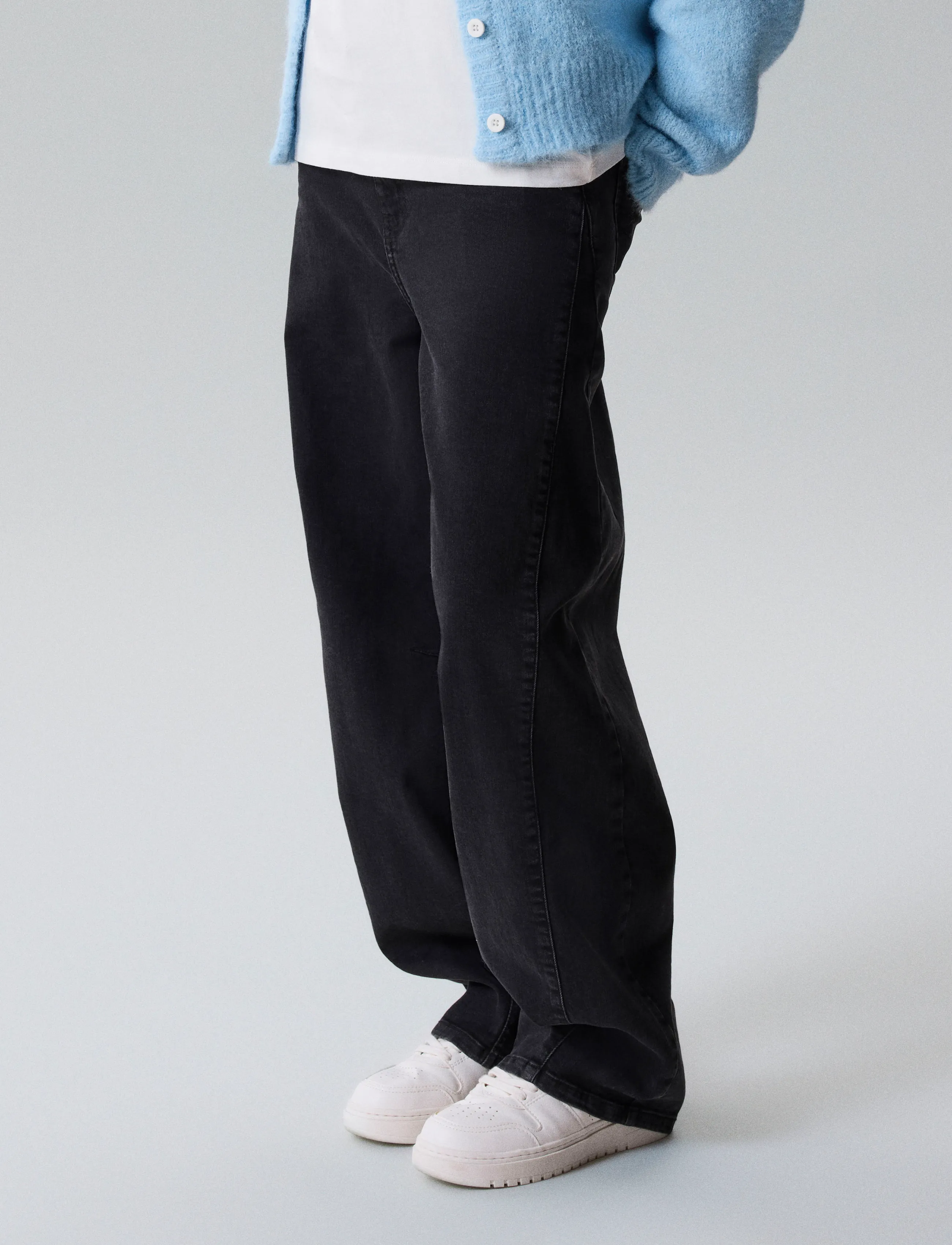 LMTD - NLFBLI DNM R BALLOON L PANT - black - 3