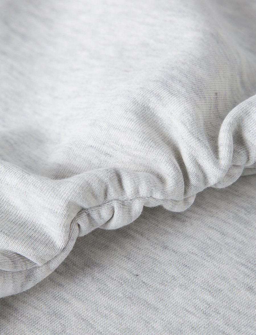 LMTD - NLFNIZU LS RUCHED SWEAT - sweatshirts - light grey melange - 5