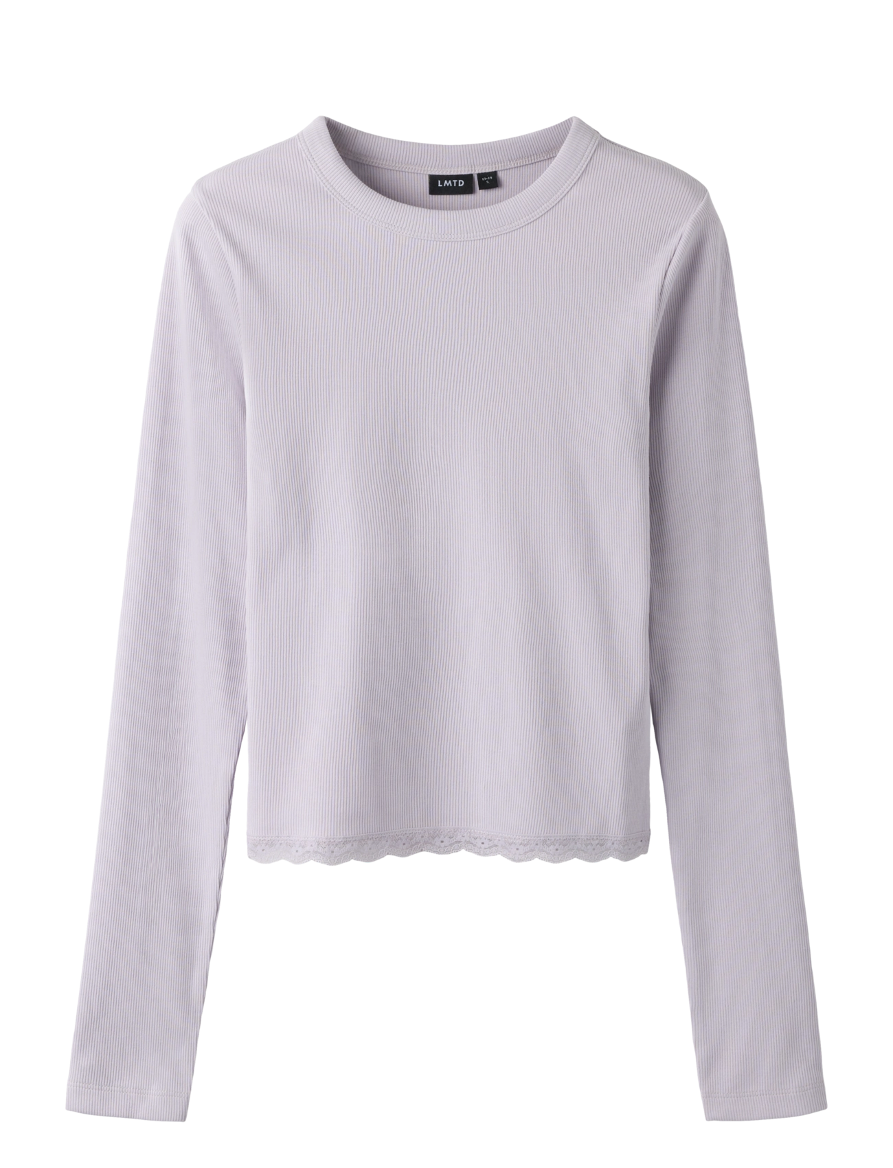 LMTD NLFNINAJA LS CROP LACE S TOP - Toppar & T-shirts - MISTY LILAC / purple