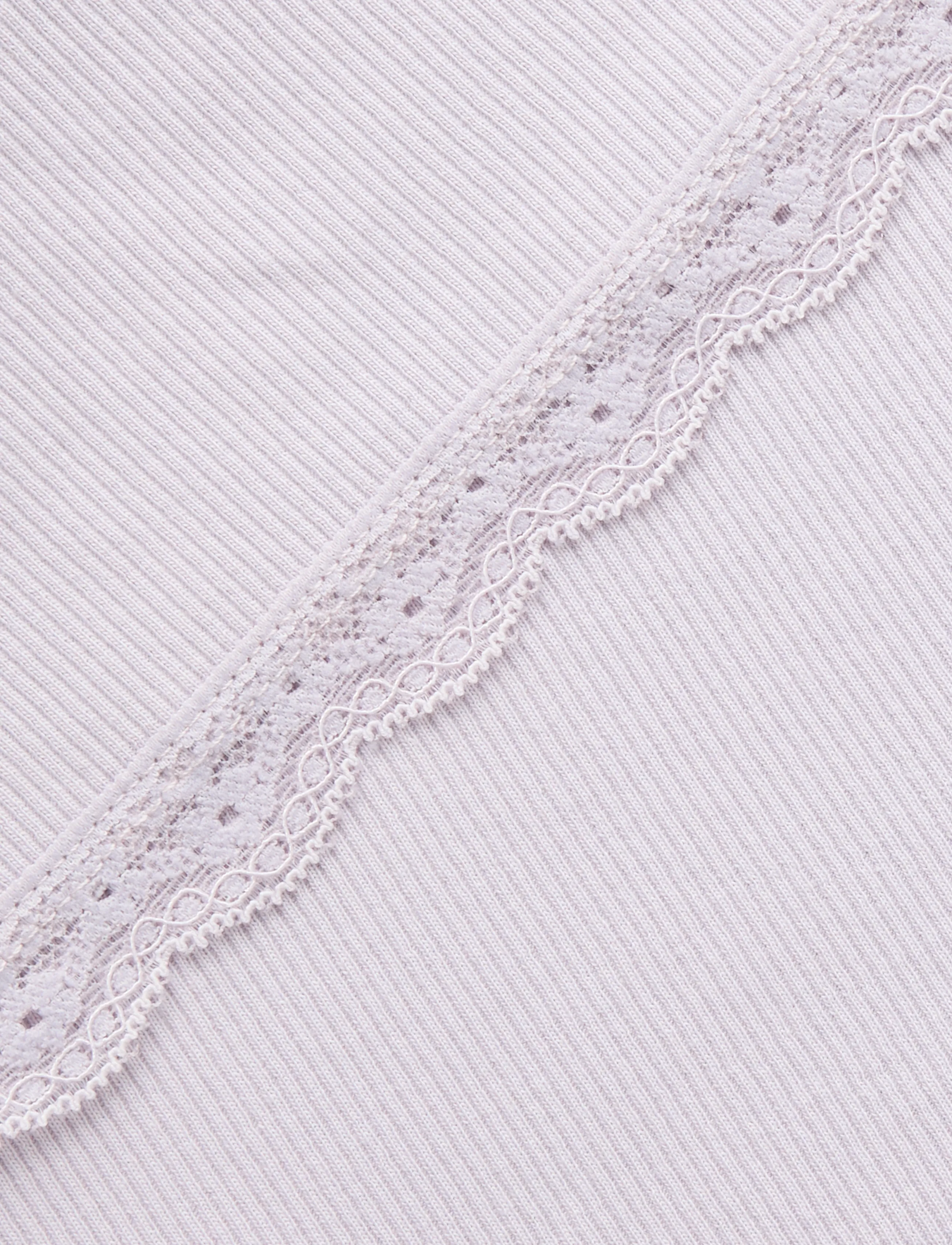 LMTD - NLFNINAJA LS CROP LACE S TOP - långärmade t-shirts - misty lilac - 5