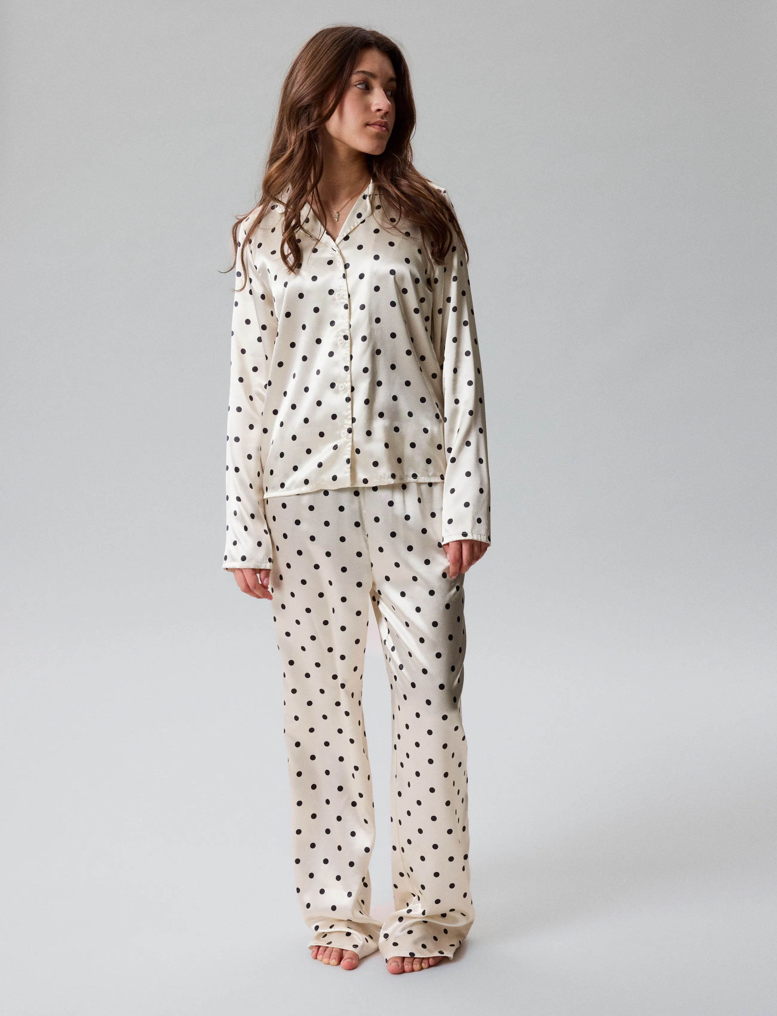 LMTD - NLFDREAMY DOT PYJAMAS SET - pyjama-sets - antique white - 4
