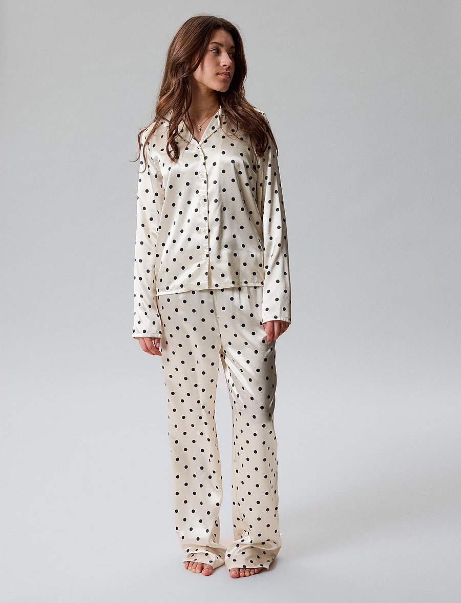 LMTD - NLFDREAMY DOT PYJAMAS SET - pyjama-sets - antique white - 4