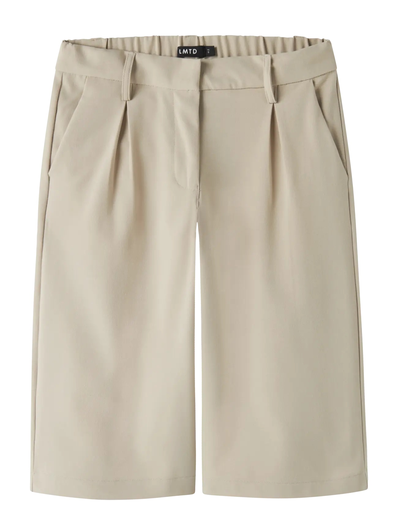 LMTD NLFLUIS NW PLEAT KNICKERS - Kläder - WHITE PEPPER / black