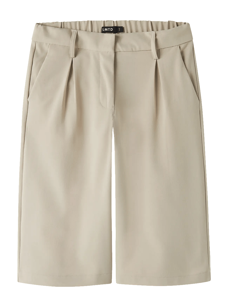 LMTD - NLFLUIS NW PLEAT KNICKERS - chino lühikesed püksid - white pepper - 0