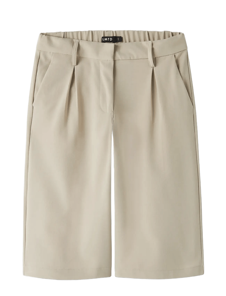 LMTD - NLFLUIS NW PLEAT KNICKERS - chino lühikesed püksid - white pepper - 2