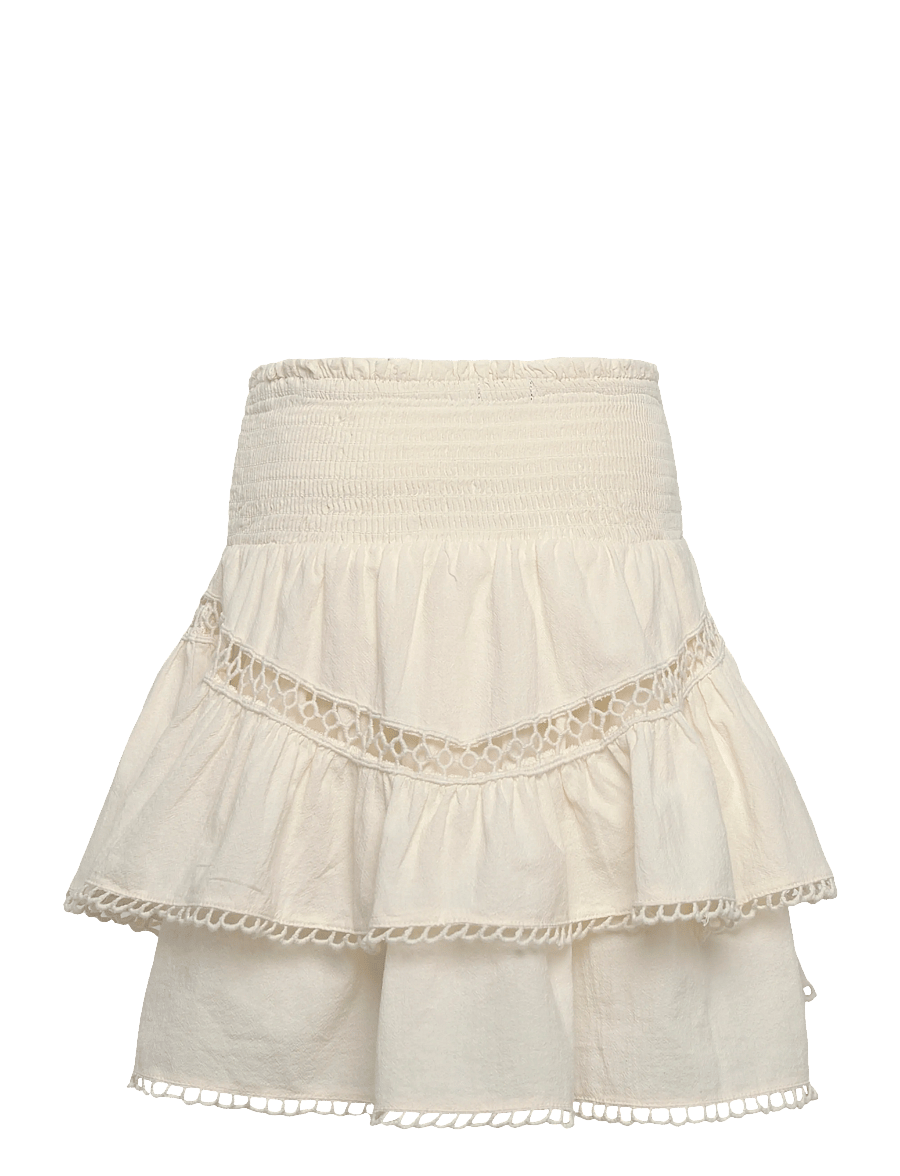 LMTD - NLFLOSTA SHORT SKIRT - korta kjolar - white alyssum - 1