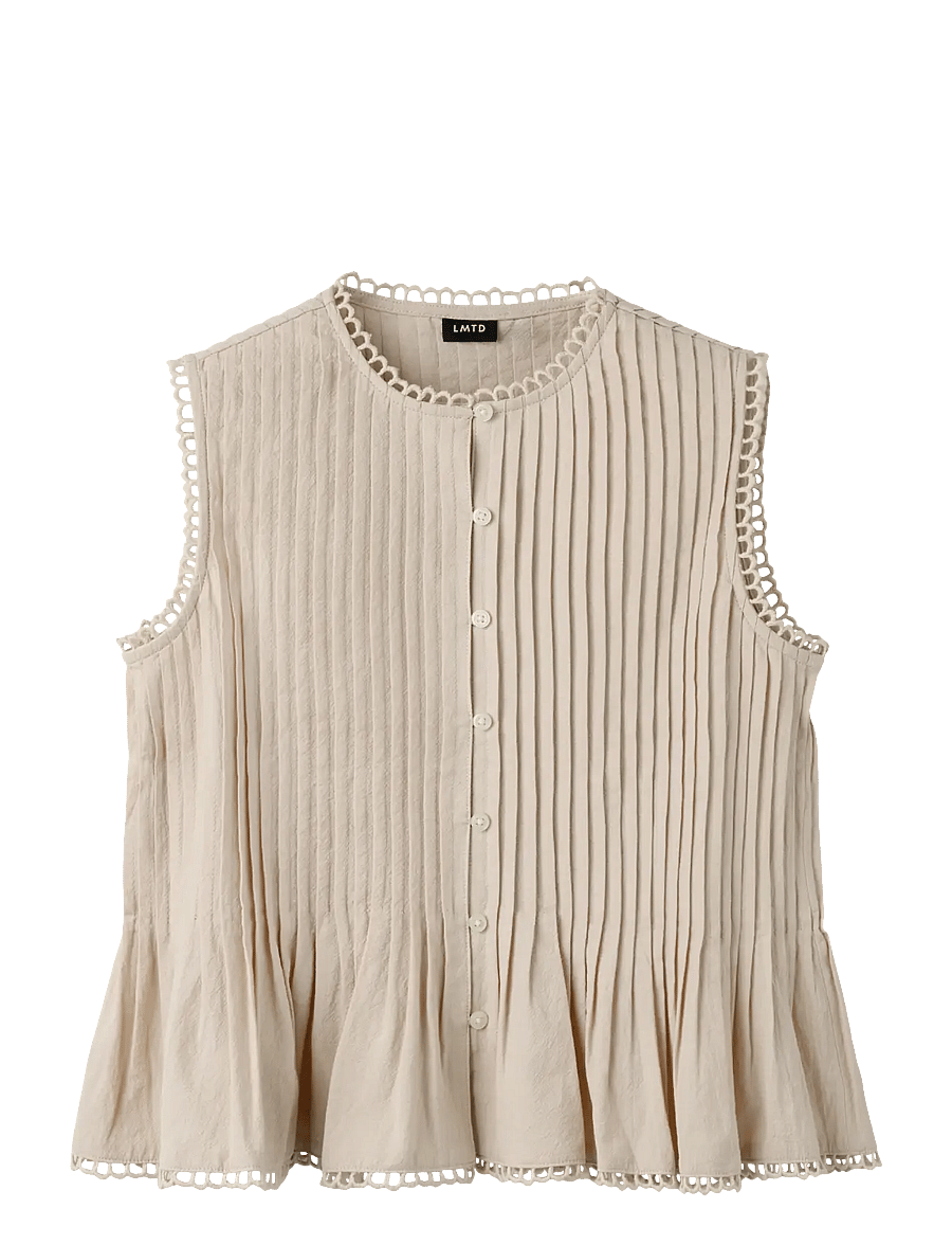 LMTD - NLFLOSTA SL SHORT SHIRT - blusen & tuniken - white pepper - 0