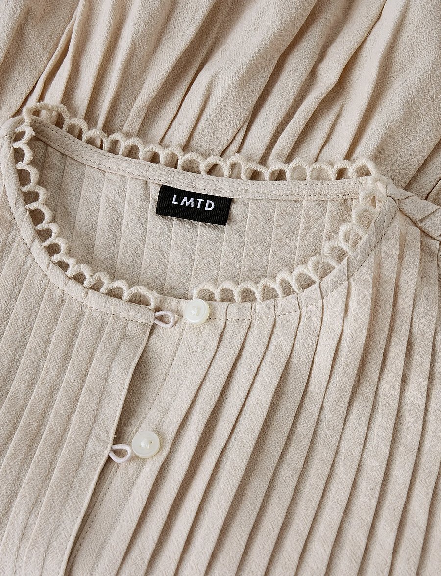 LMTD - NLFLOSTA SL SHORT SHIRT - blusen & tuniken - white pepper - 4