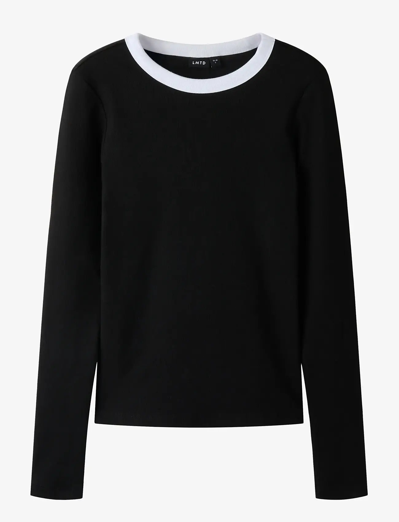 LMTD - NLFFENVO LS S TOP - langærmede t-shirts - black - 0
