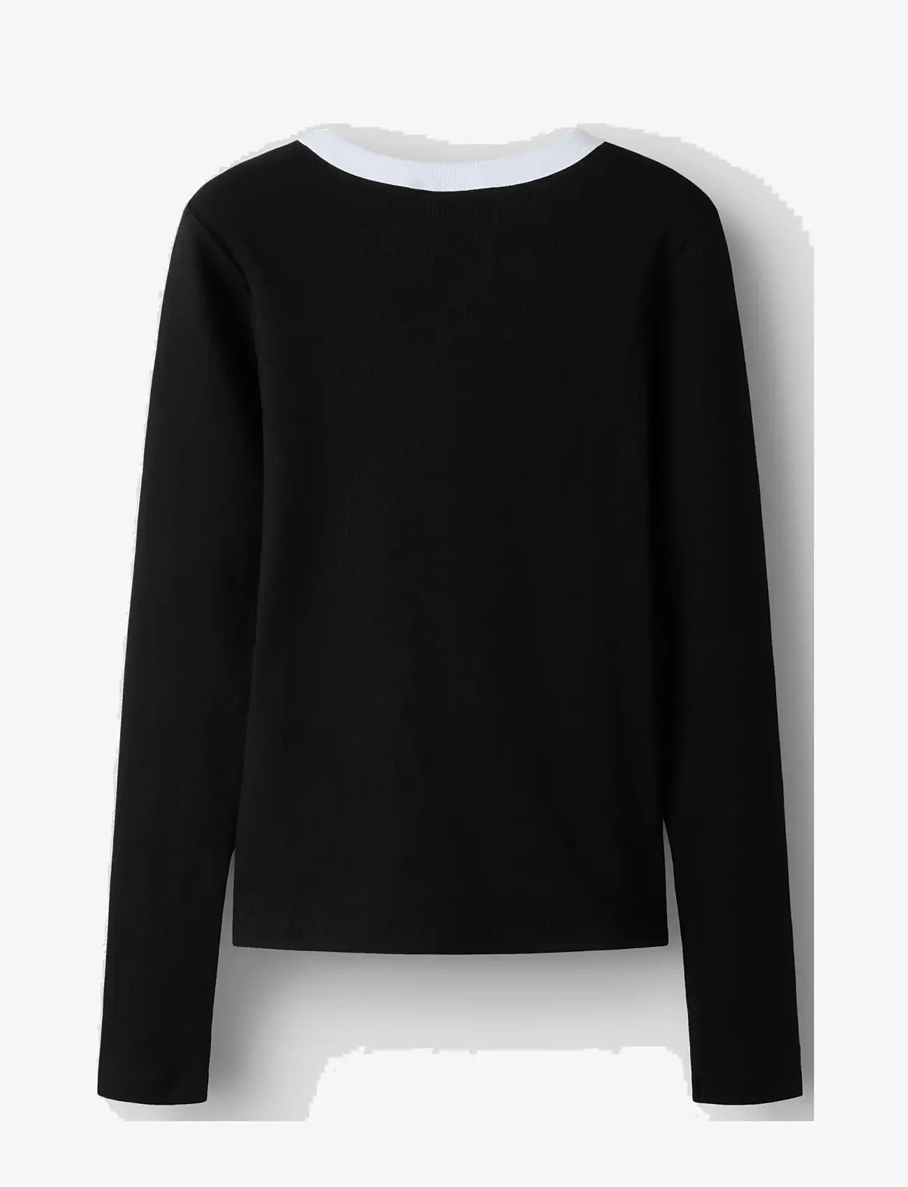 LMTD - NLFFENVO LS S TOP - langærmede t-shirts - black - 1
