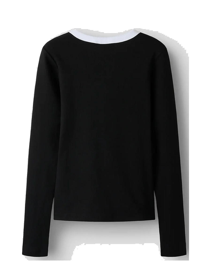 LMTD - NLFFENVO LS S TOP - langärmelig - black - 1