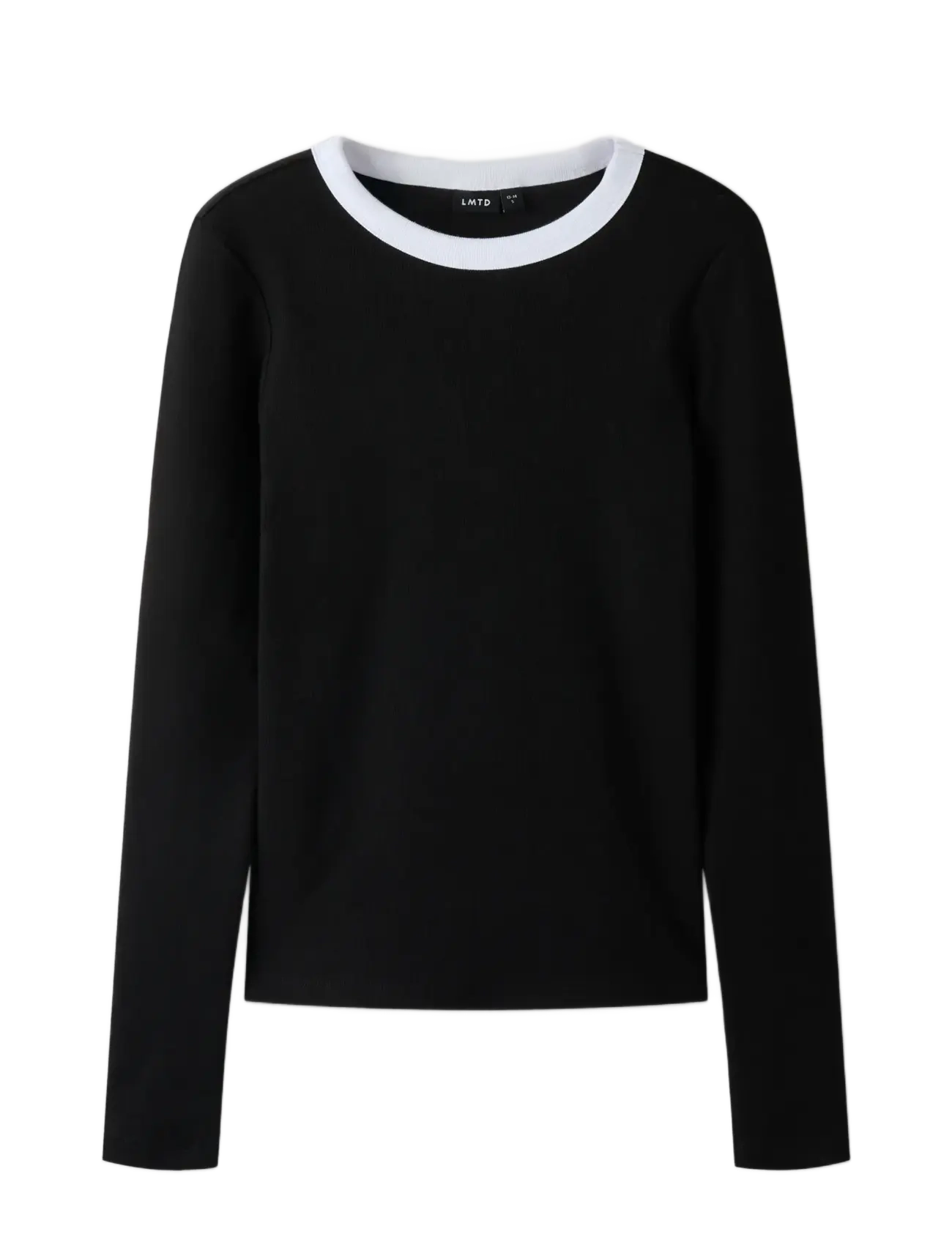 LMTD - NLFFENVO LS S TOP - t-shirts - black - 2