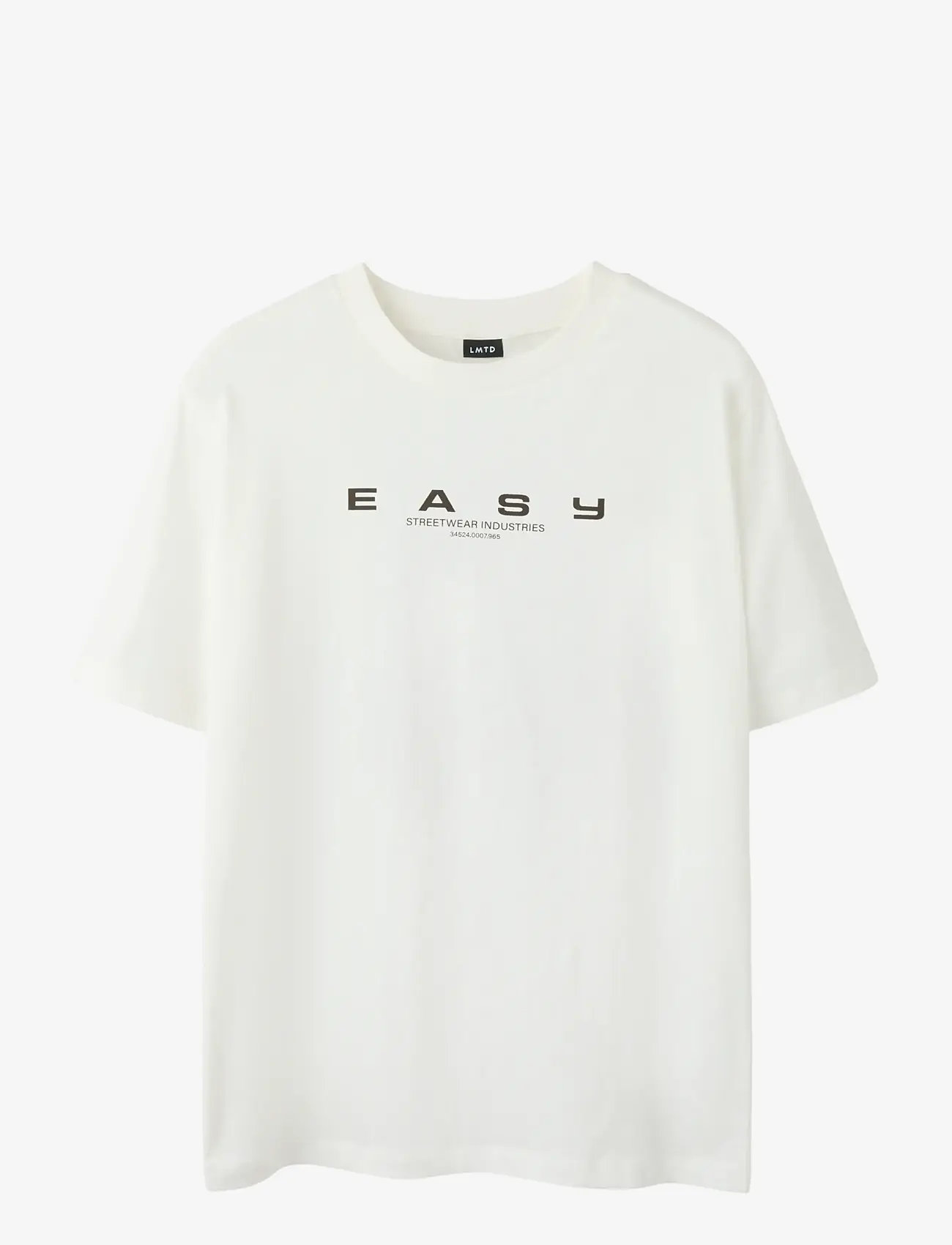 LMTD - NLMEASY SS L TOP - kortærmede t-shirts - white alyssum - 1