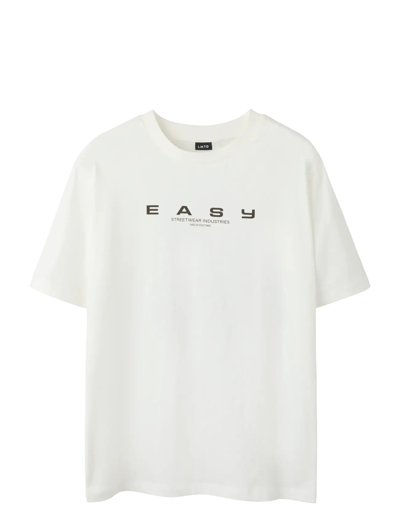 LMTD NLMEASY SS L TOP - Teismelised 140-176 - WHITE ALYSSUM / cream