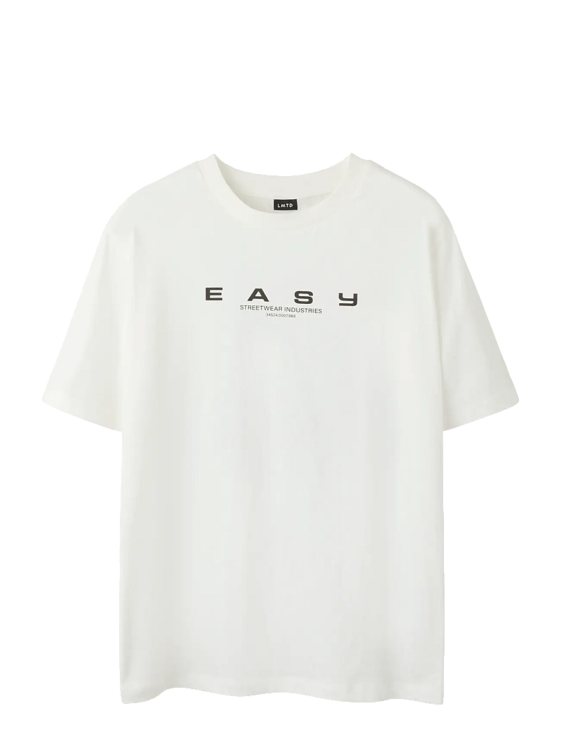 LMTD - NLMEASY SS L TOP - kurzärmelige - white alyssum - 1