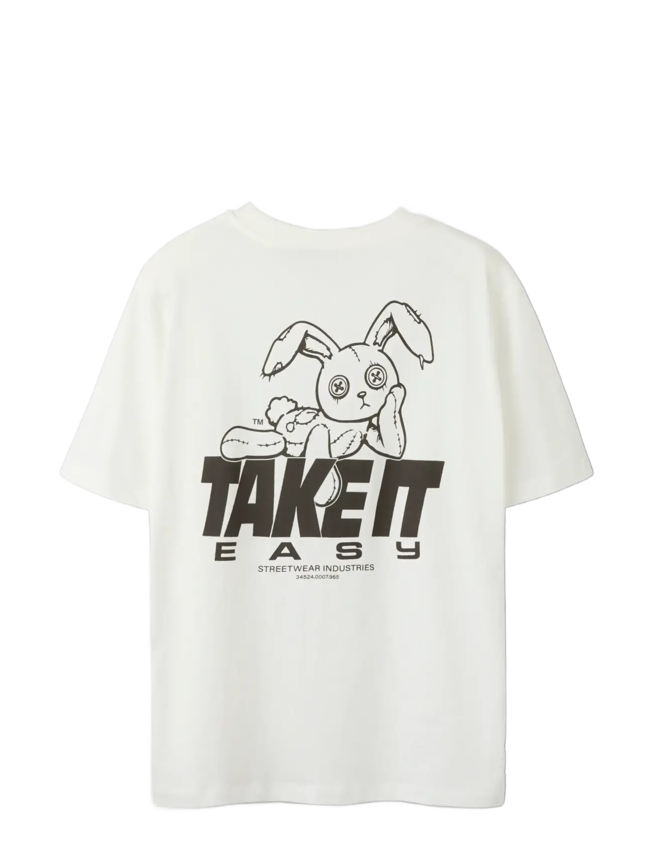 LMTD - NLMEASY SS L TOP - t-shirts - white alyssum - 2