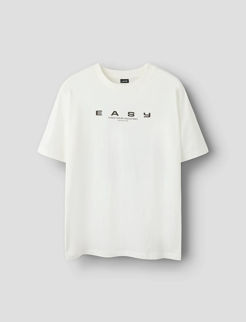 LMTD - NLMEASY SS L TOP - kurzärmelige - white alyssum - 0