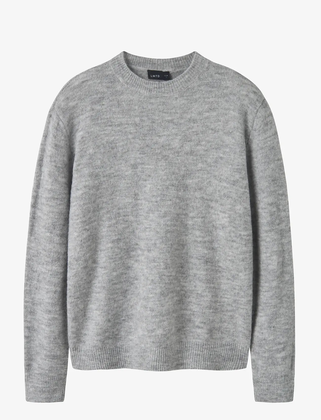 LMTD - NLMLODETS LS O-NECK KNIT - trøjer - light grey melange - 1