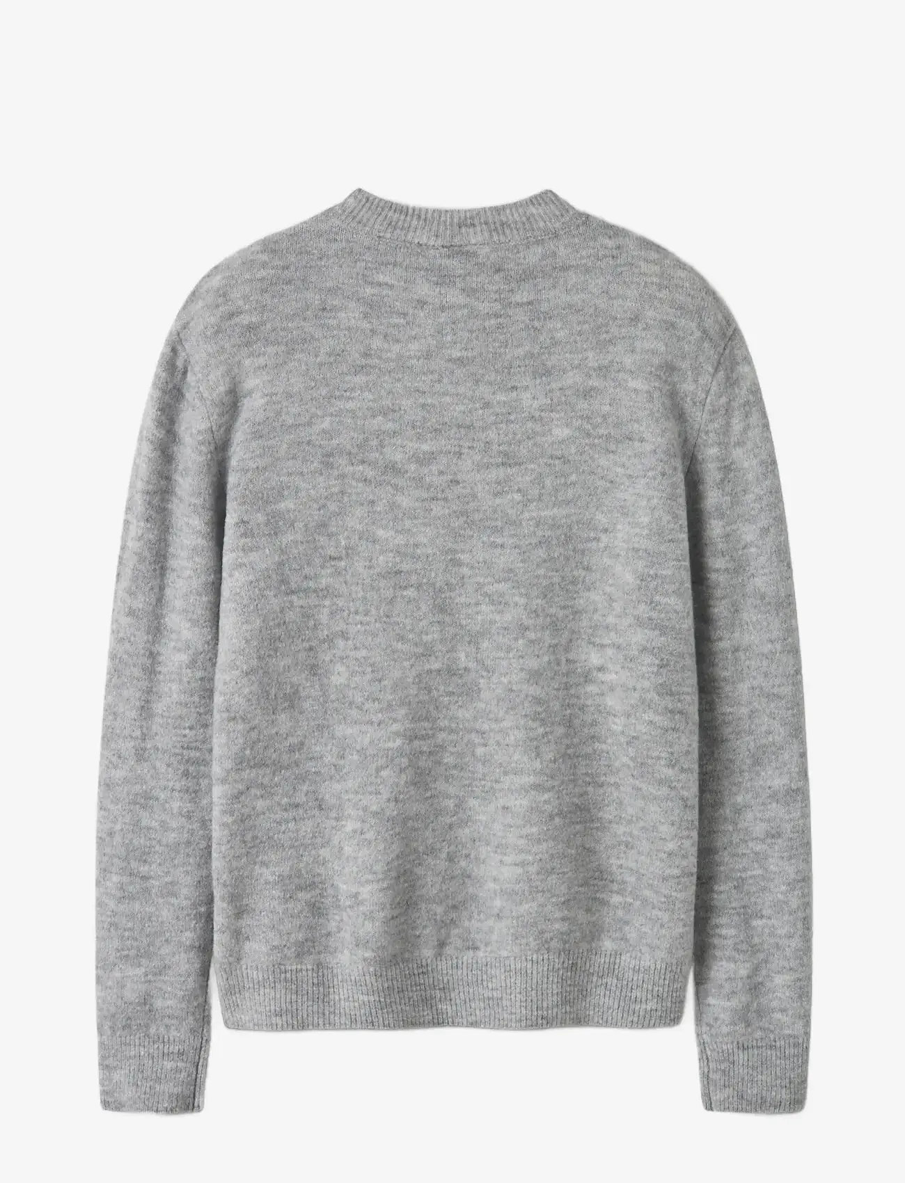 LMTD - NLMLODETS LS O-NECK KNIT - trøjer - light grey melange - 2