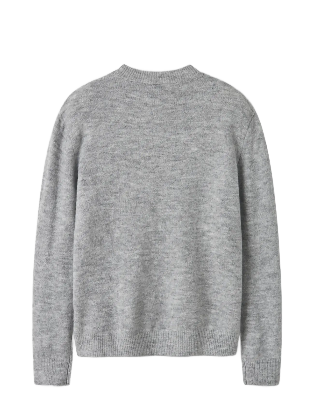 LMTD - NLMLODETS LS O-NECK KNIT - trøjer - light grey melange - 2