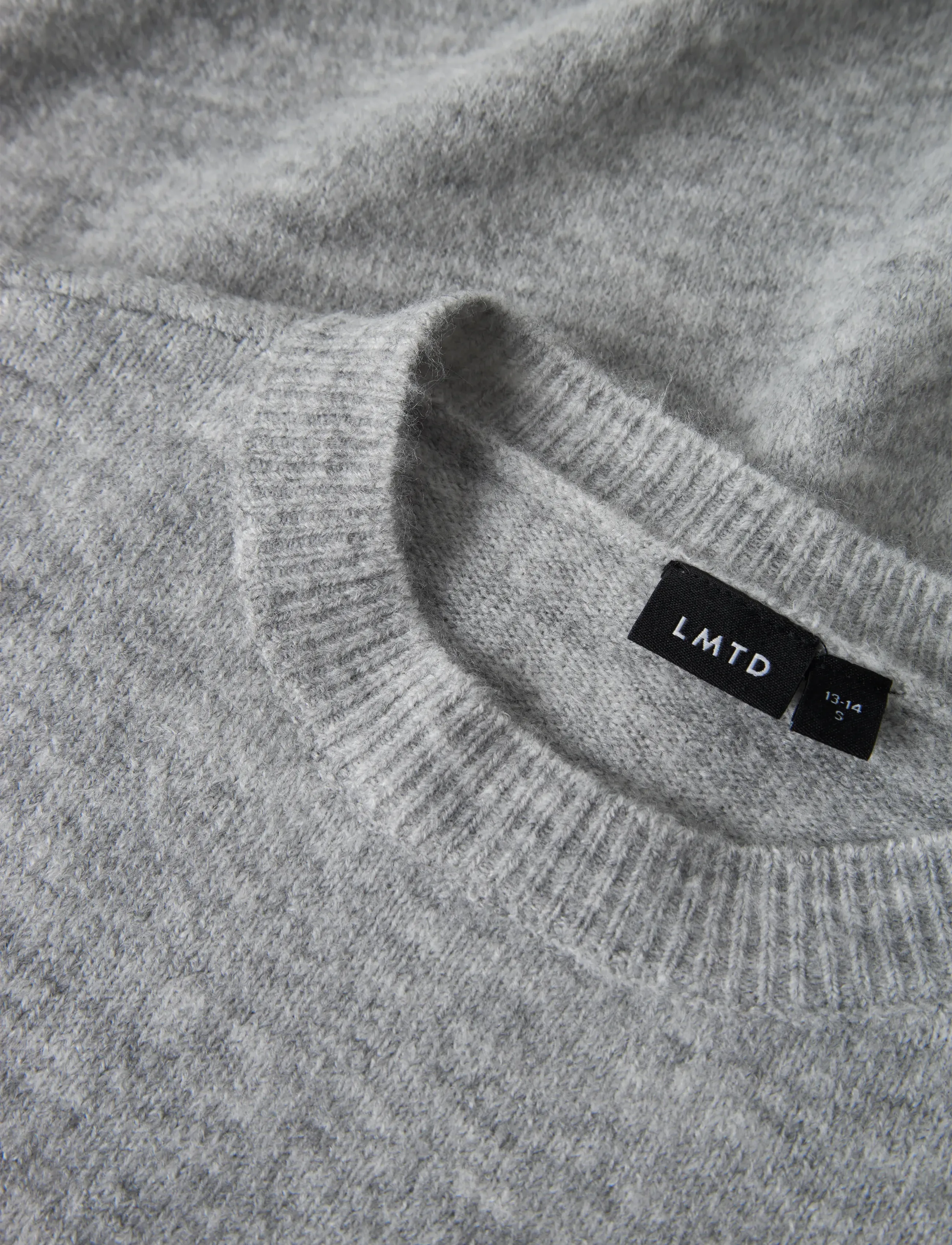 LMTD - NLMLODETS LS O-NECK KNIT - trøjer - light grey melange - 3