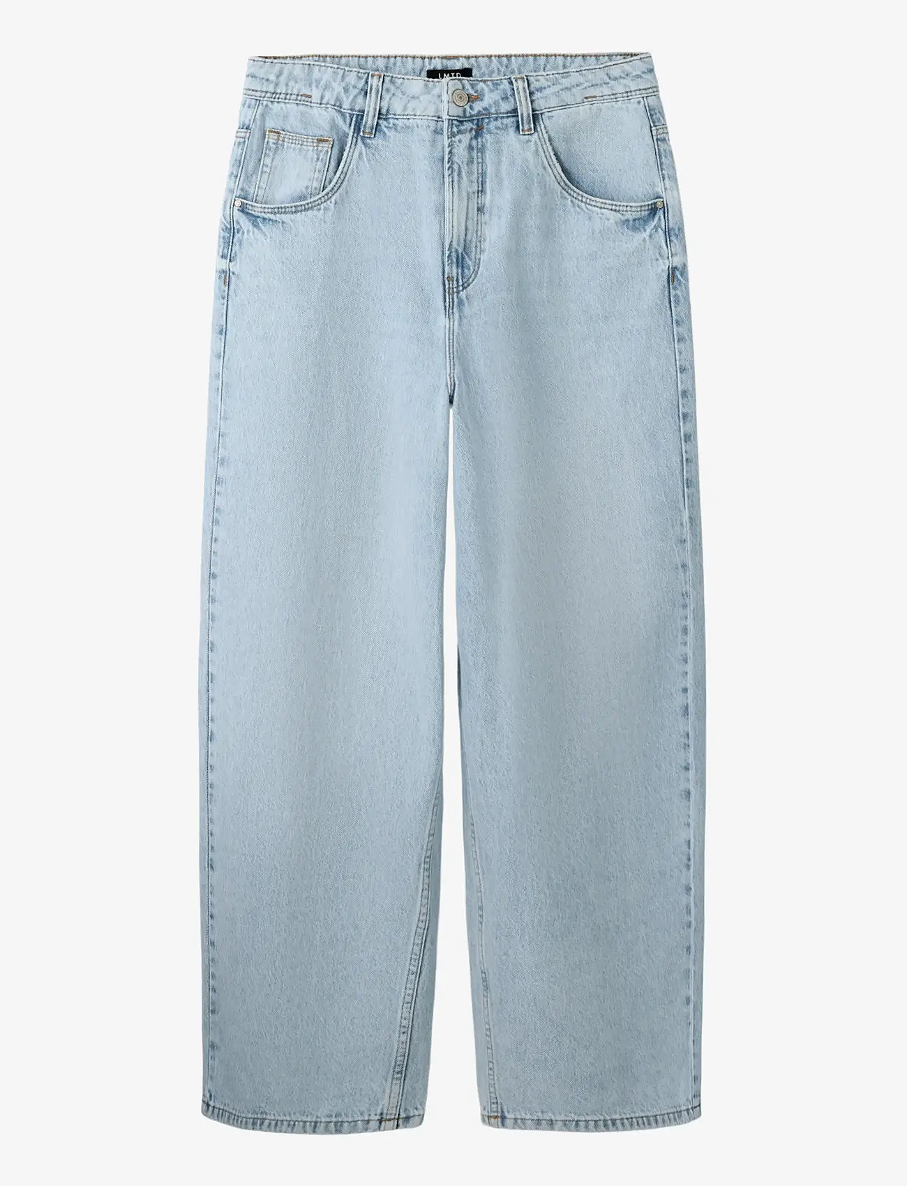 LMTD - NLNBIRM DNM SKATE LOOSE PANT - alt laienevad teksad - light blue bleached denim - 0