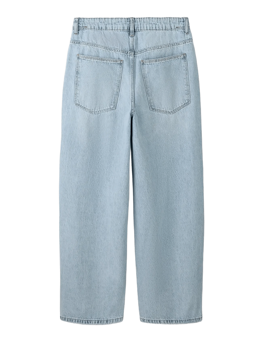 LMTD - NLNBIRM DNM SKATE LOOSE PANT - loose jeans - light blue bleached denim - 1