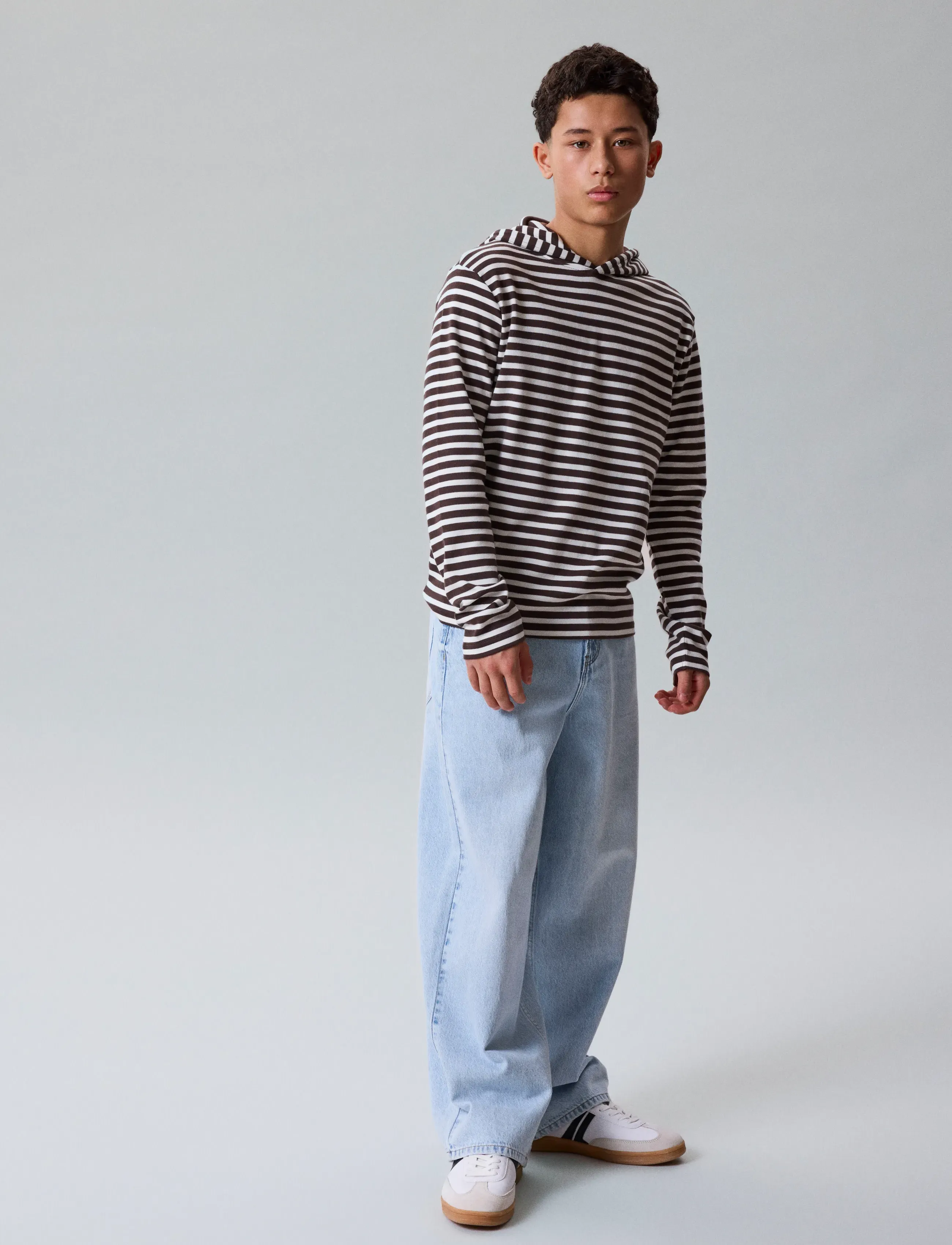LMTD - NLNBIRM DNM SKATE LOOSE PANT - alt laienevad teksad - light blue bleached denim - 3