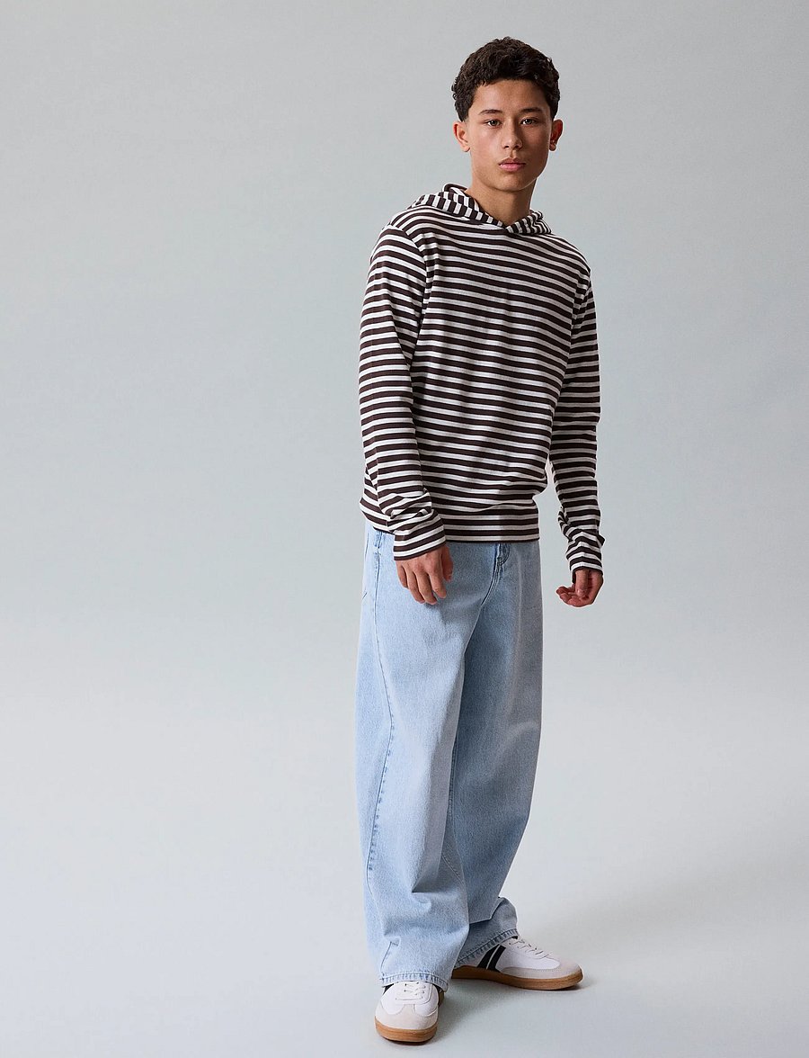 LMTD - NLNBIRM DNM SKATE LOOSE PANT - loose jeans - light blue bleached denim - 3