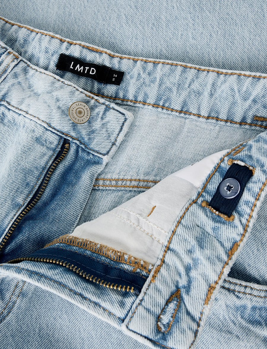 LMTD - NLNBIRM DNM SKATE LOOSE PANT - loose jeans - light blue bleached denim - 5