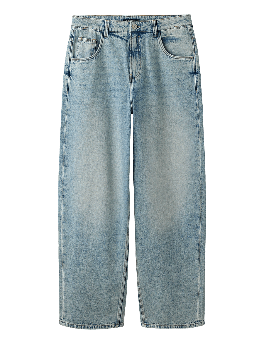 LMTD - NLNBIRM DNM SKATE LOOSE PANT - loose jeans - light blue denim - 0