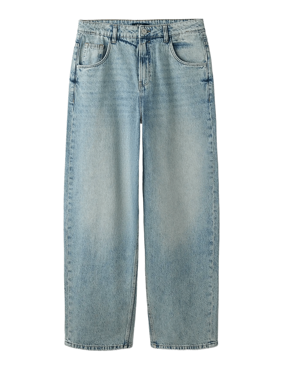 LMTD - NLNBIRM DNM SKATE LOOSE PANT - loose jeans - light blue denim - 2