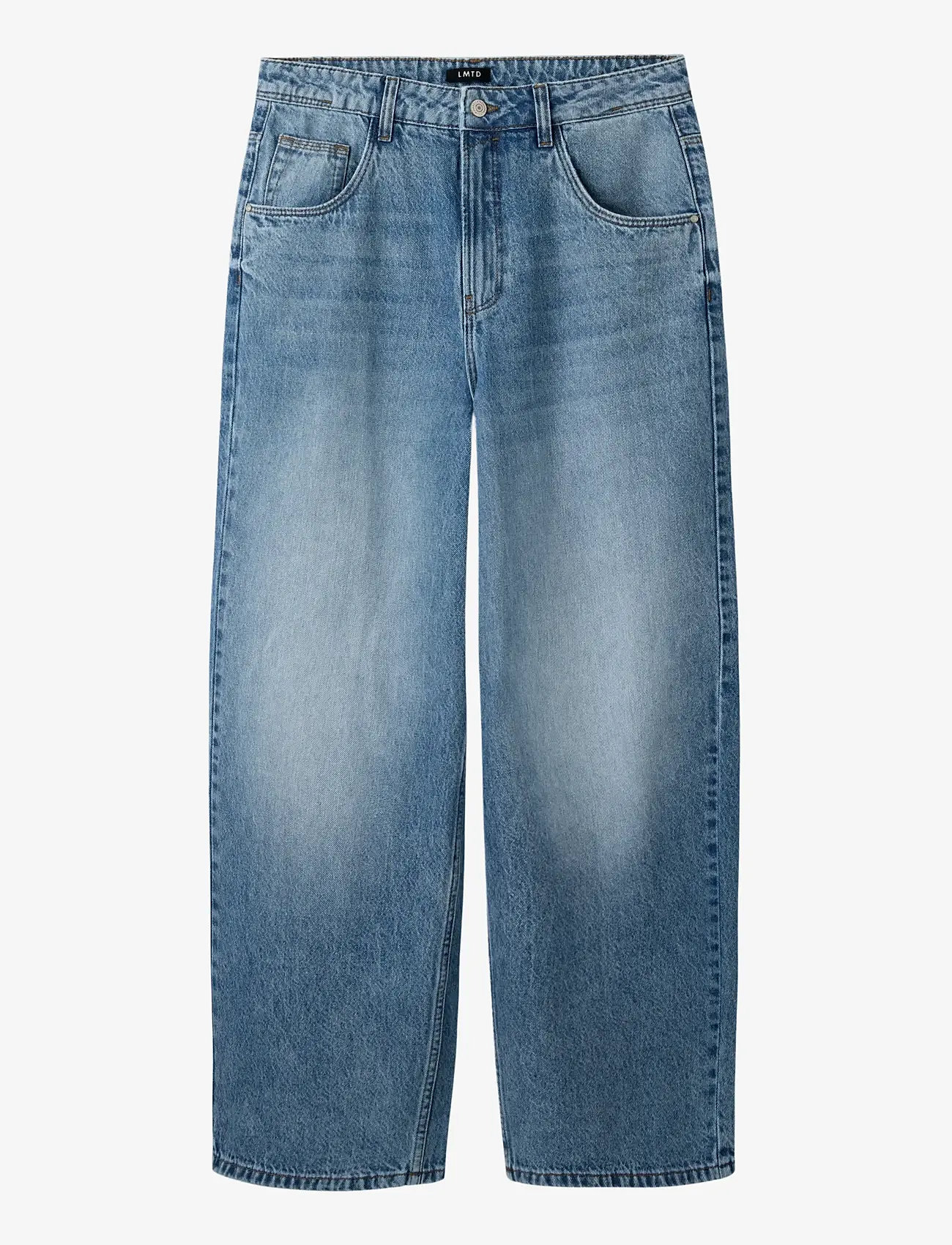 LMTD - NLNBIRM DNM SKATE LOOSE PANT - loose jeans - medium blue denim - 1