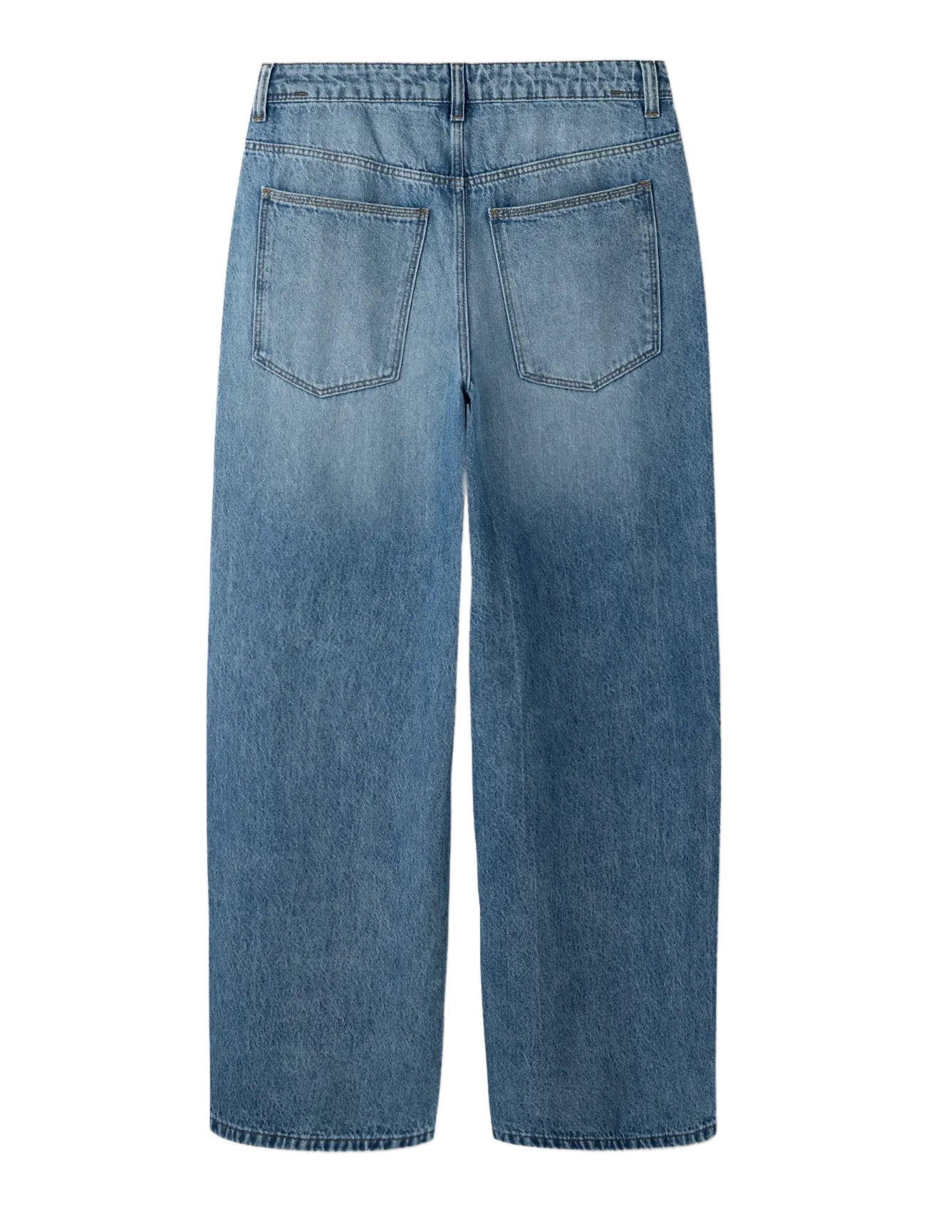 LMTD - NLNBIRM DNM SKATE LOOSE PANT - alt laienevad teksad - medium blue denim - 2