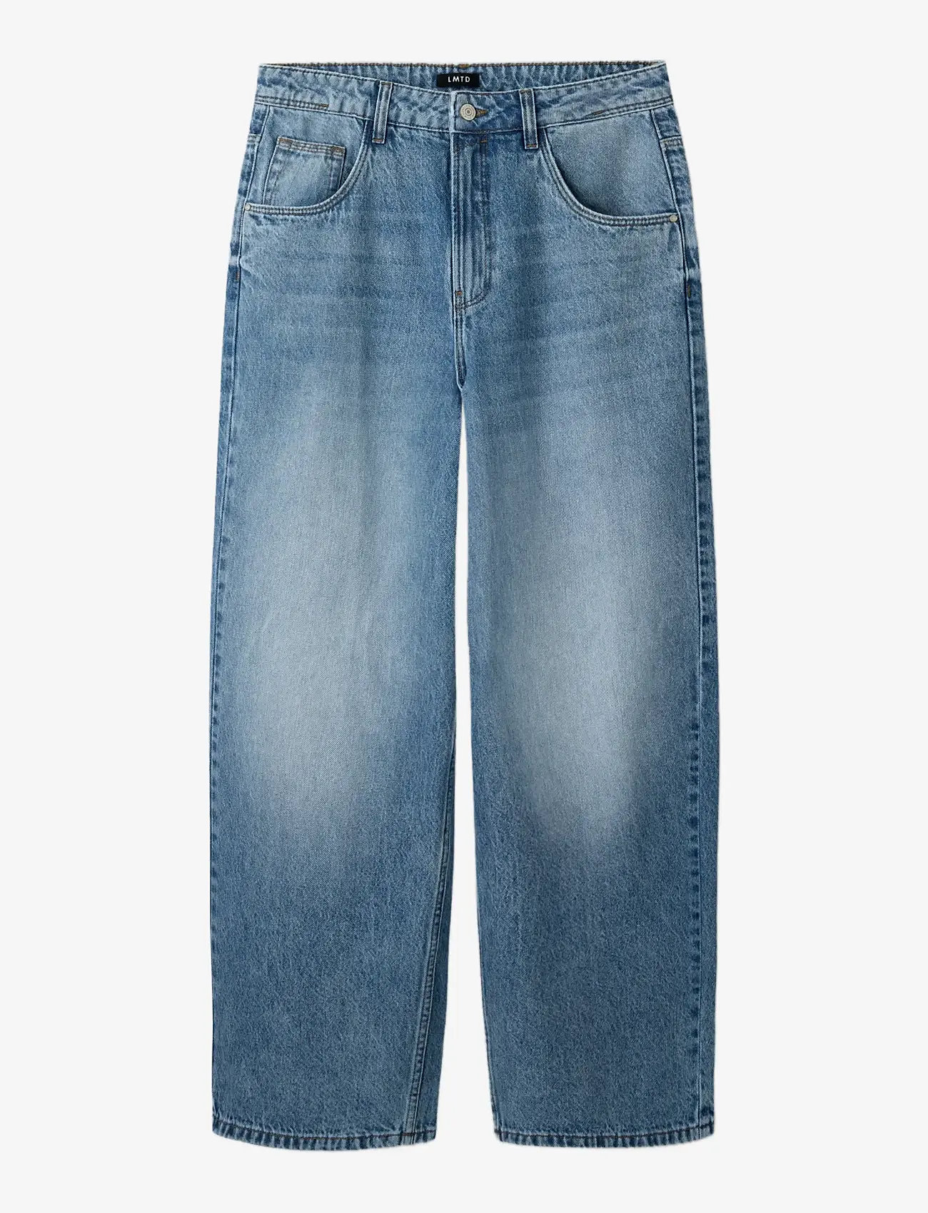 LMTD - NLNBIRM DNM SKATE LOOSE PANT - loose jeans - medium blue denim - 3