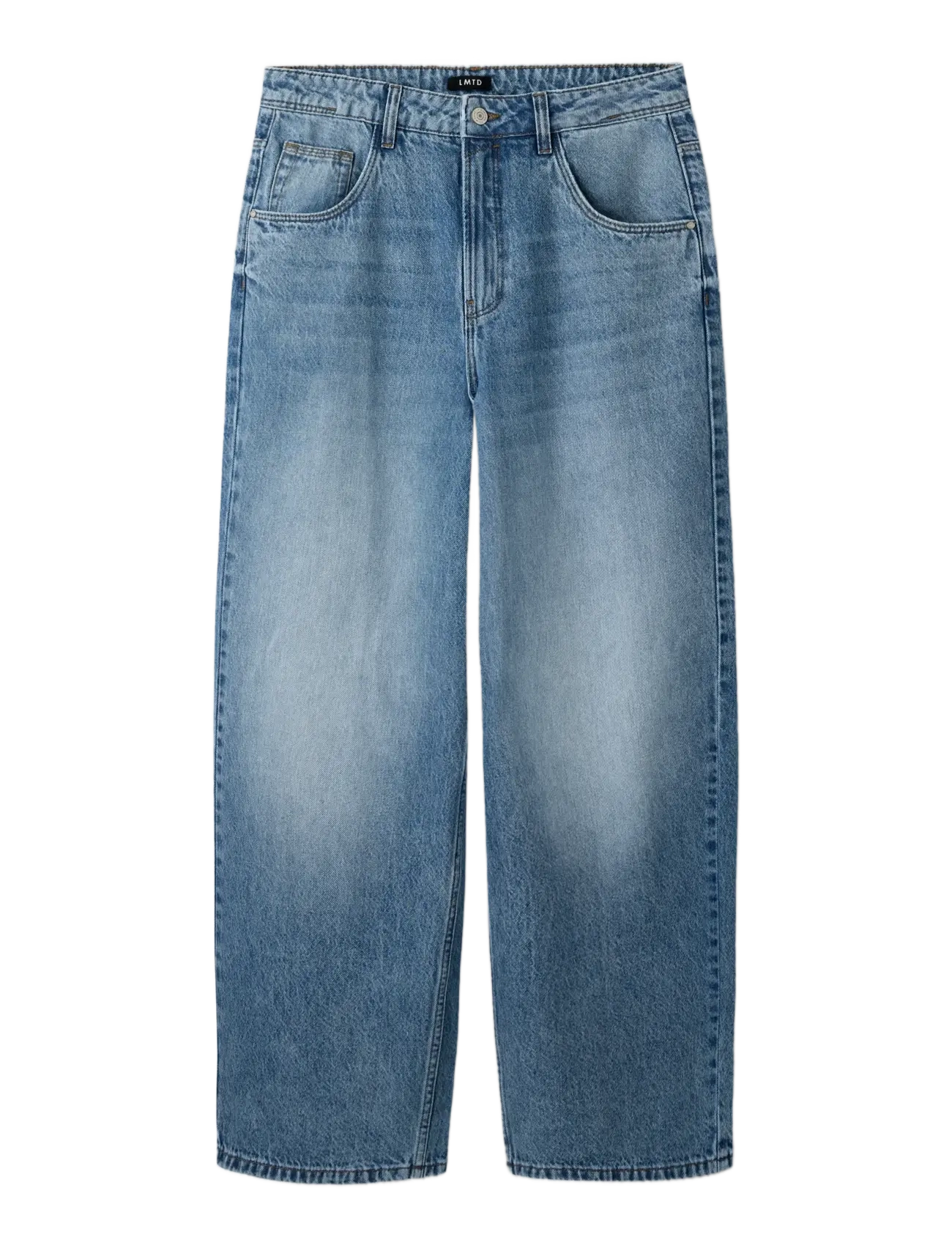LMTD - NLNBIRM DNM SKATE LOOSE PANT - alt laienevad teksad - medium blue denim - 3