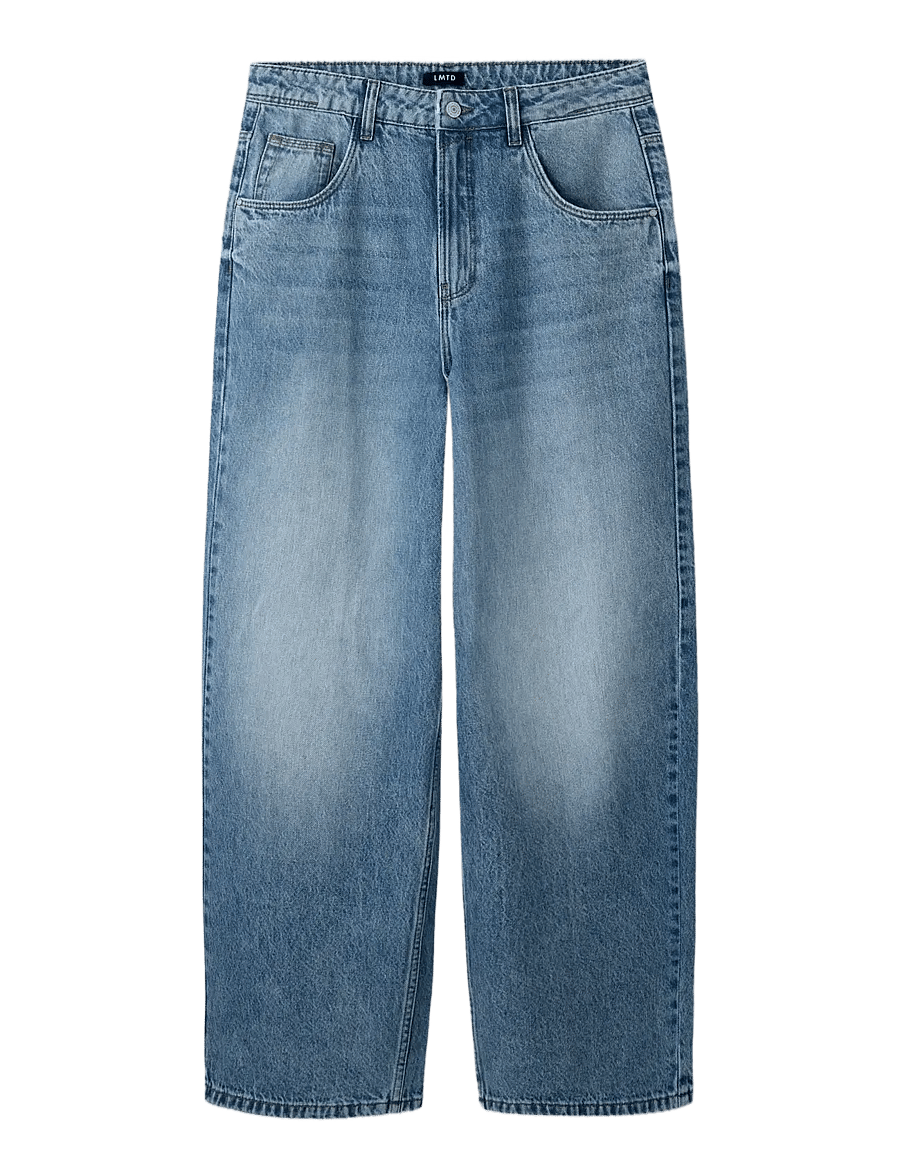 LMTD - NLNBIRM DNM SKATE LOOSE PANT - loose jeans - medium blue denim - 3