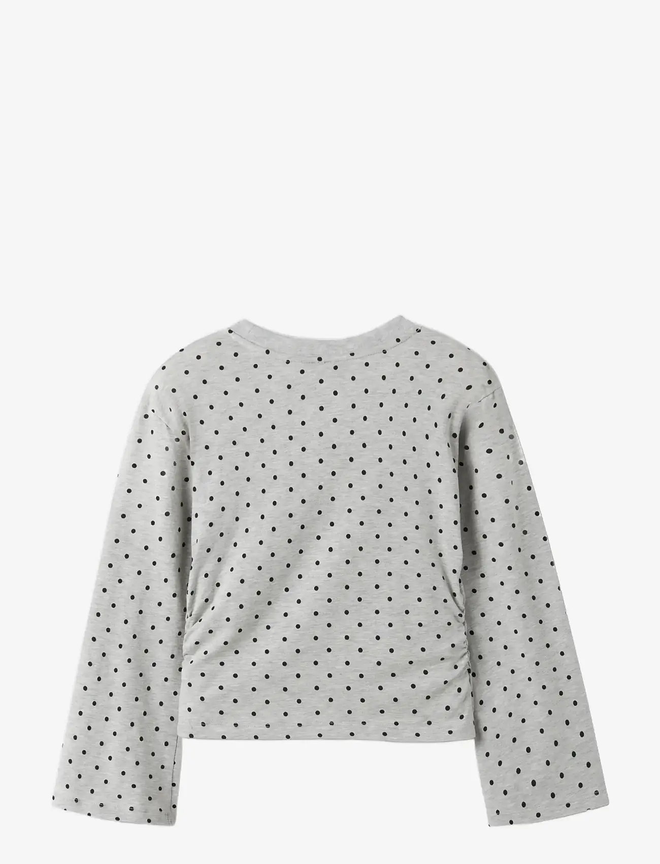 LMTD - NLFDOSSO LS ROUCHED SHORT TOP - sweatshirts - light grey melange - 2