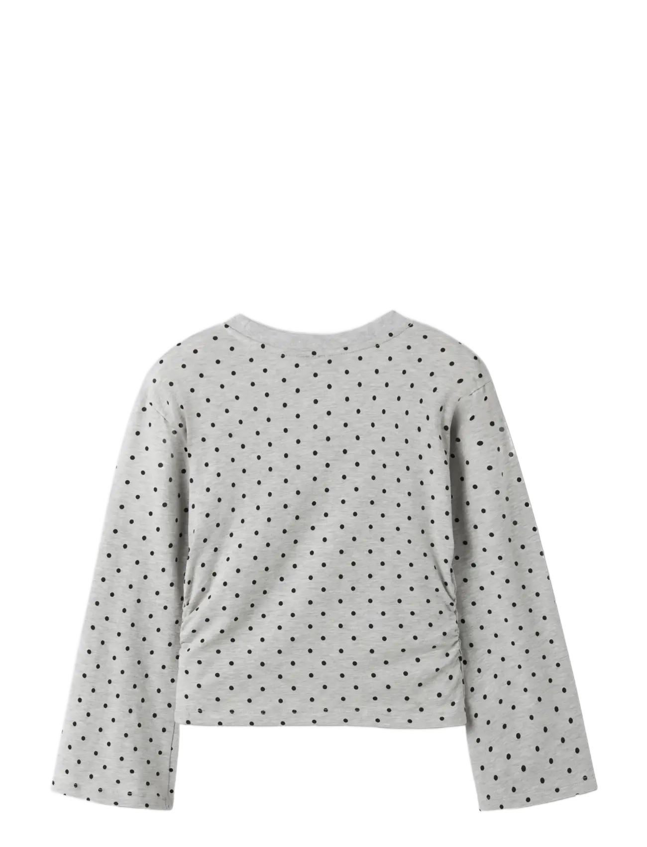 LMTD - NLFDOSSO LS ROUCHED SHORT TOP - sweat-shirt - light grey melange - 2
