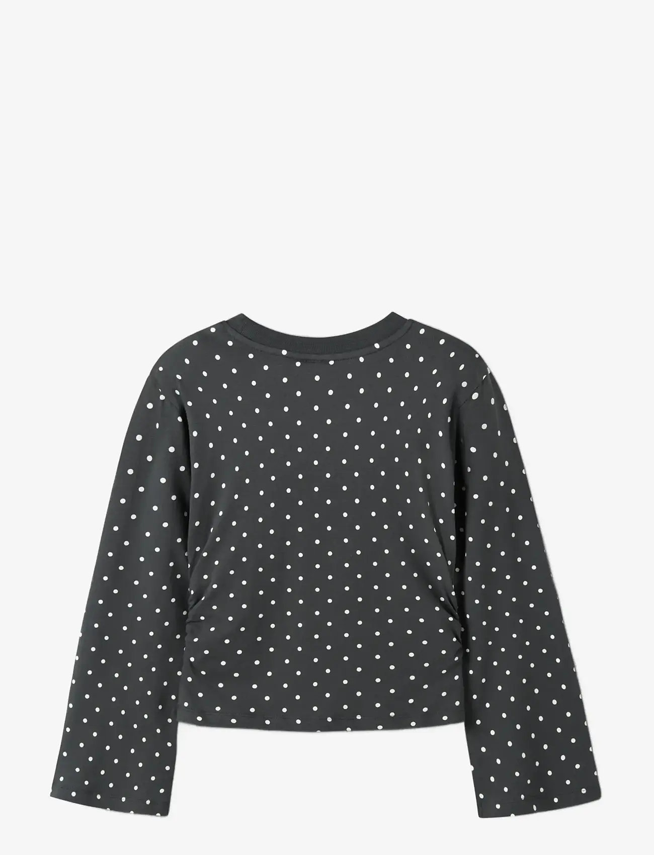 LMTD - NLFDOSSO LS ROUCHED SHORT TOP - sweatshirts - pirate black - 2