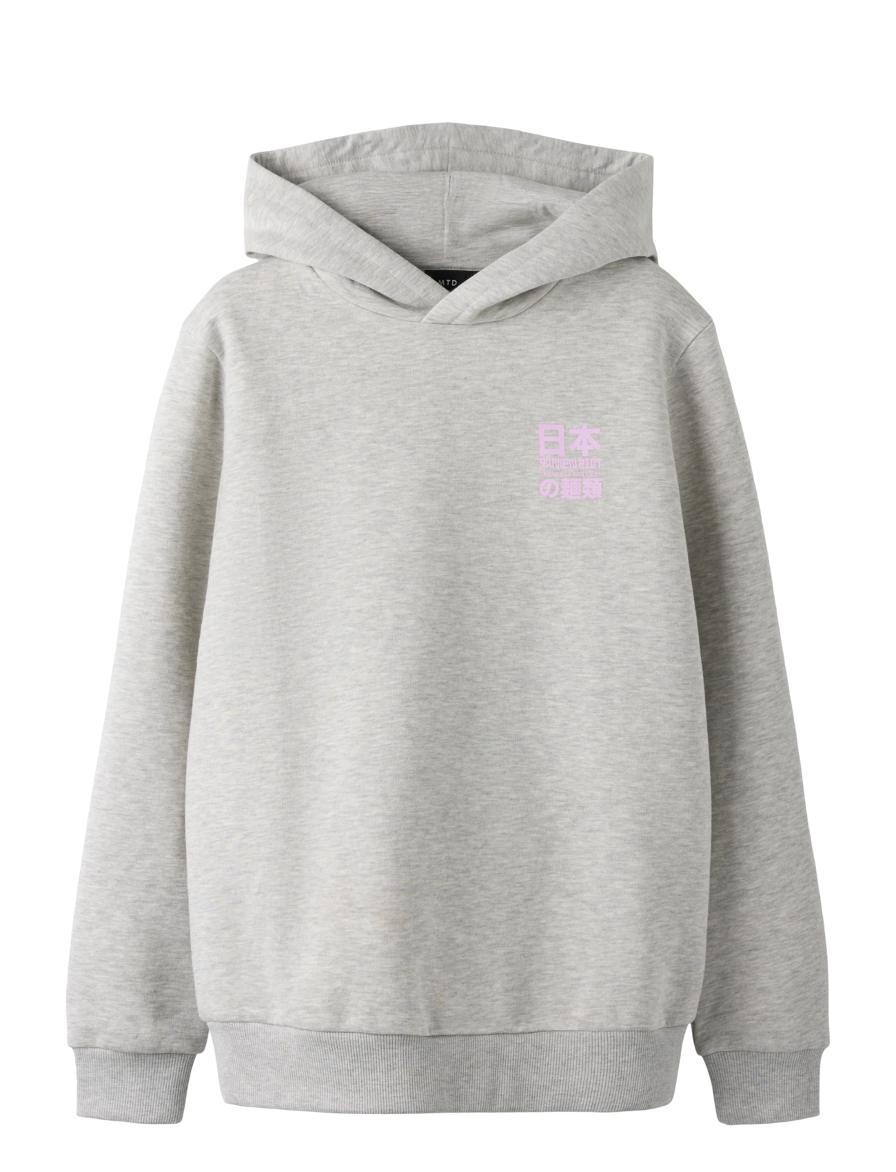 LMTD NLMRAMEN LS SWEAT W. HOOD - Tops - LIGHT GREY MELANGE / grey