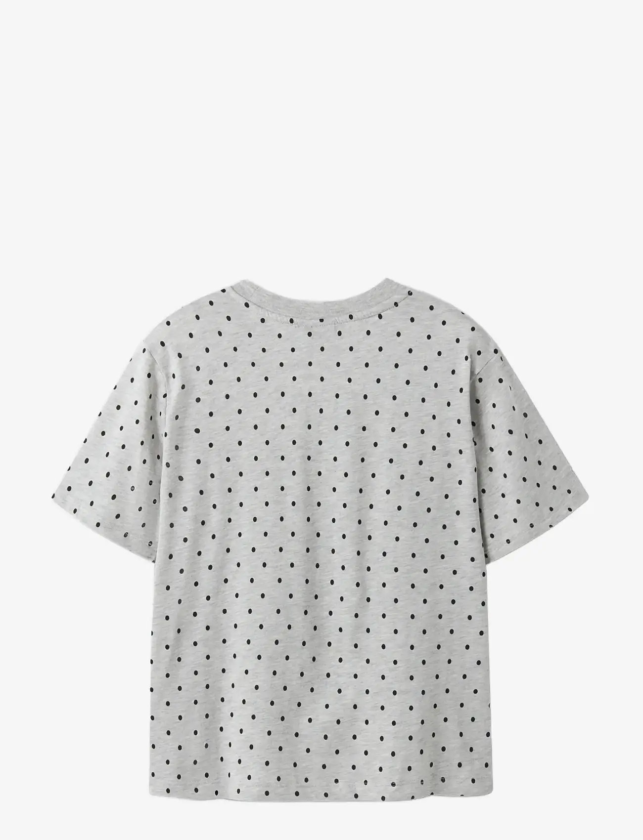 LMTD - NLFDOSSO SS L TOP - kortærmede t-shirts - light grey melange - 1
