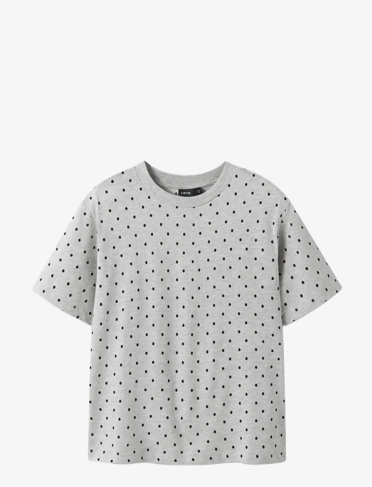 LMTD - NLFDOSSO SS L TOP - kortærmede t-shirts - light grey melange - 2