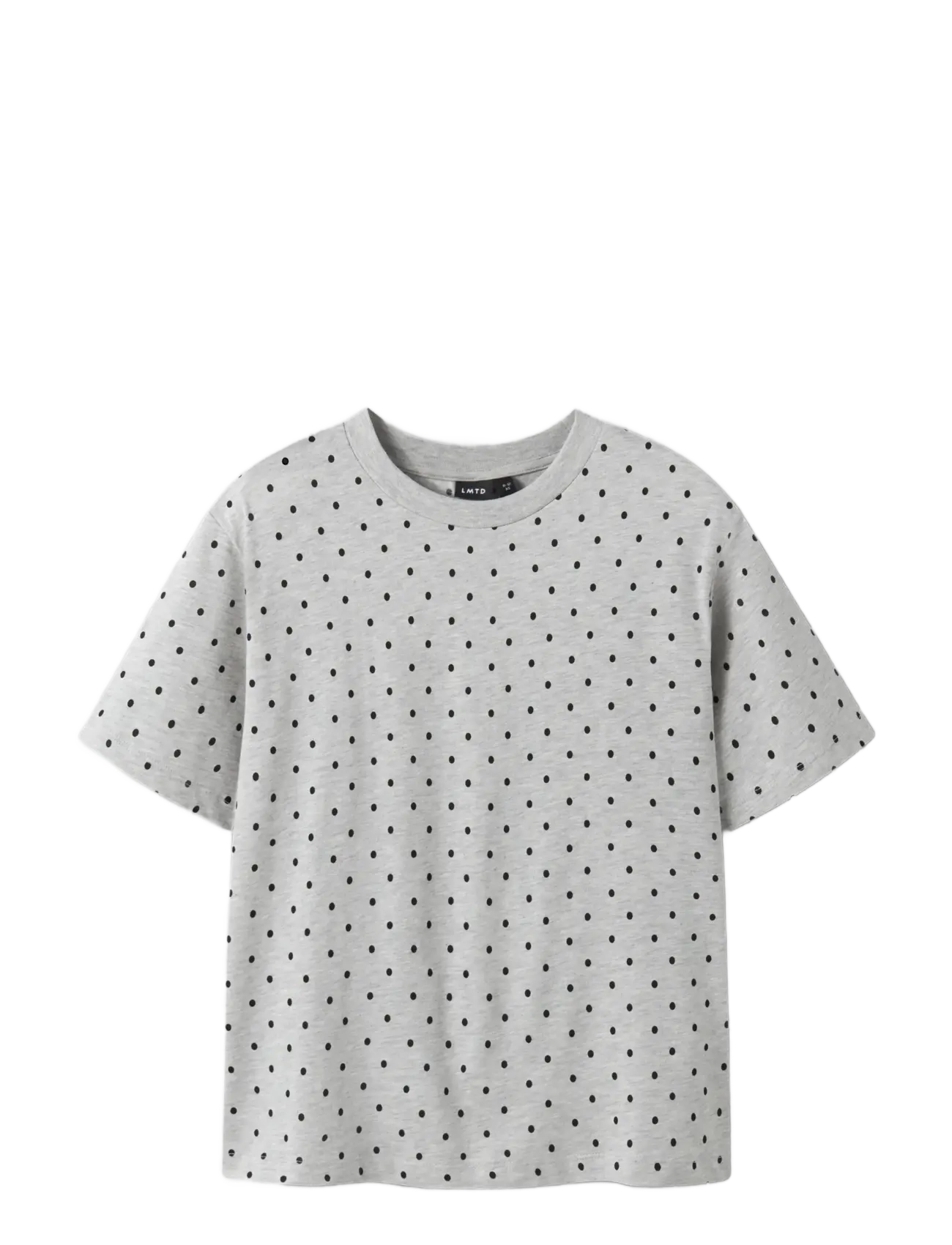 LMTD - NLFDOSSO SS L TOP - kortærmede t-shirts - light grey melange - 2