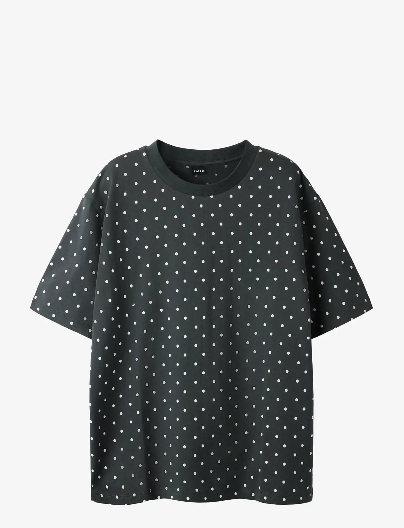LMTD - NLFDOSSO SS L TOP - kortærmede t-shirts - pirate black - 0